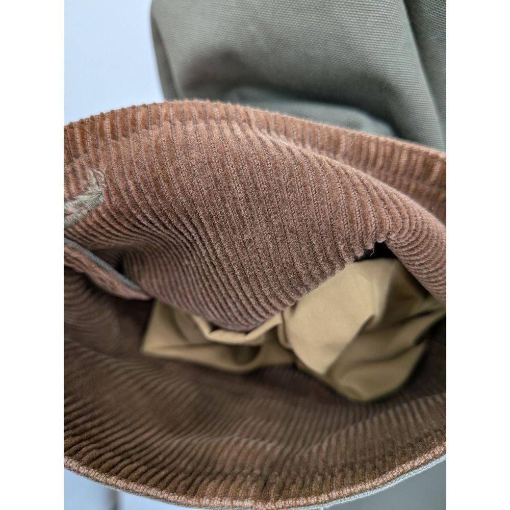 LL Bean Men's Olive Green Thinsulate Lined Farm Field Barn Chore L Coat Vintage - Picture 14 of 16